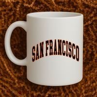 San Francisco Text Coffee Mug thumb 2