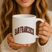 San Francisco Text Coffee Mug thumb 3