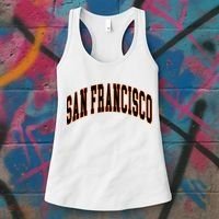 San Francisco Text Women's Tank Top thumb 3
