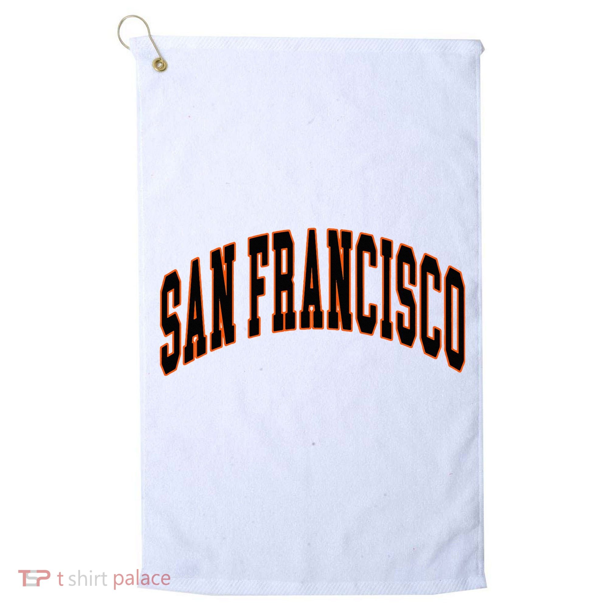 San Francisco Text Golf Towel