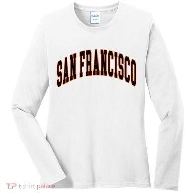 San Francisco Text Women's Long Sleeve Shirt