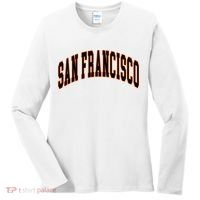 San Francisco Text Women's Long Sleeve Shirt thumb 0