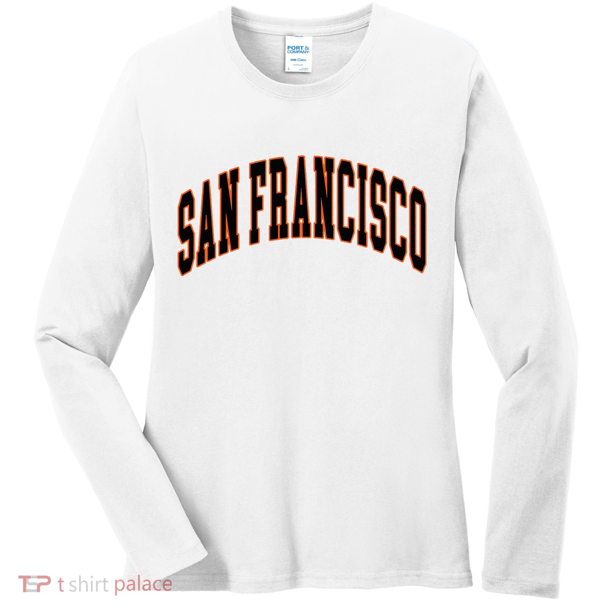 San Francisco Text Women's Long Sleeve Shirt