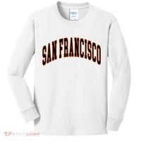 San Francisco Text Kids Long Sleeve Shirt thumb 0