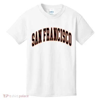 San Francisco Text Kids T-Shirt