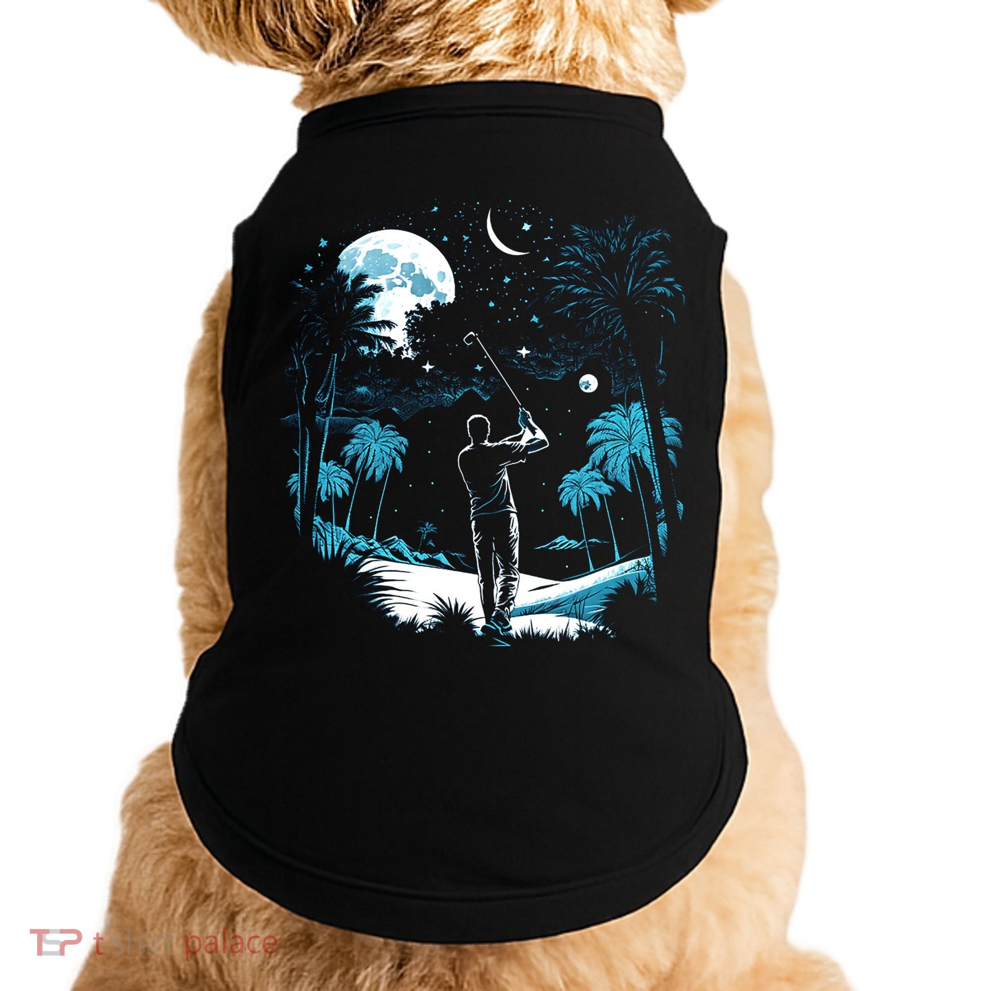 Shoot For The Stars Pro Golf Player Golf Dad Gift For Dad Father's Day Doggie Tank