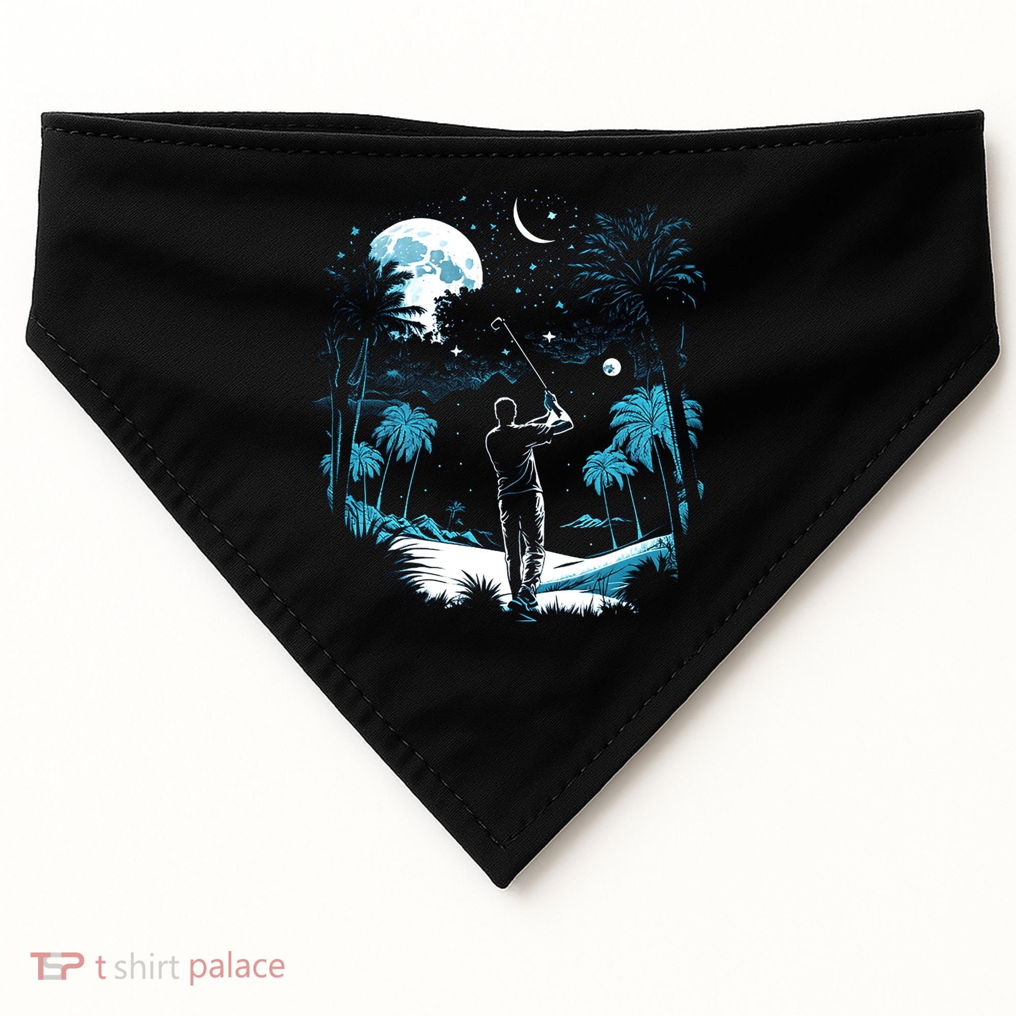 Shoot For The Stars Pro Golf Player Golf Dad Gift For Dad Father's Day USA-Made Doggie Bandana
