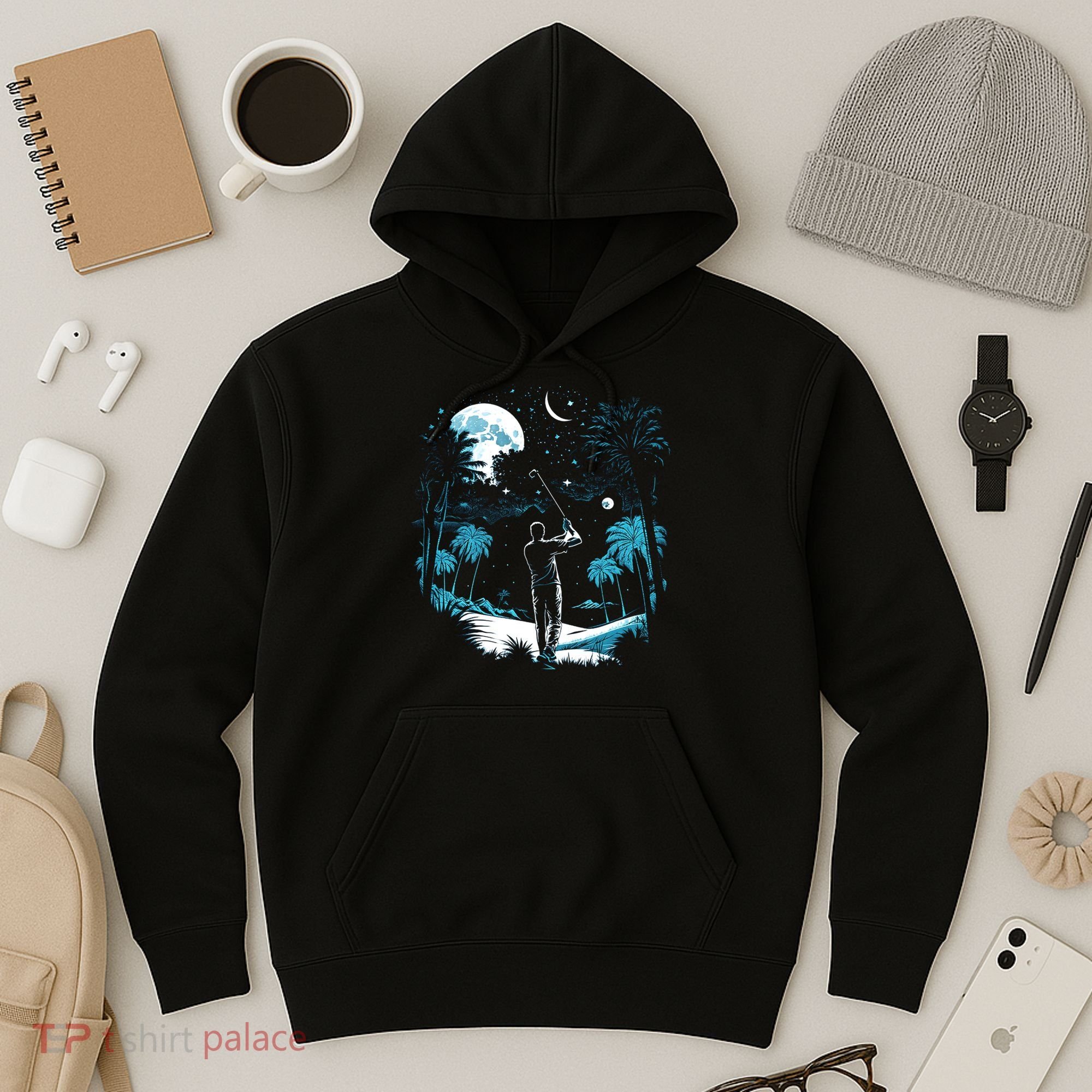 Shoot For The Stars Pro Golf Player Golf Dad Gift For Dad Father's Day Hoodie