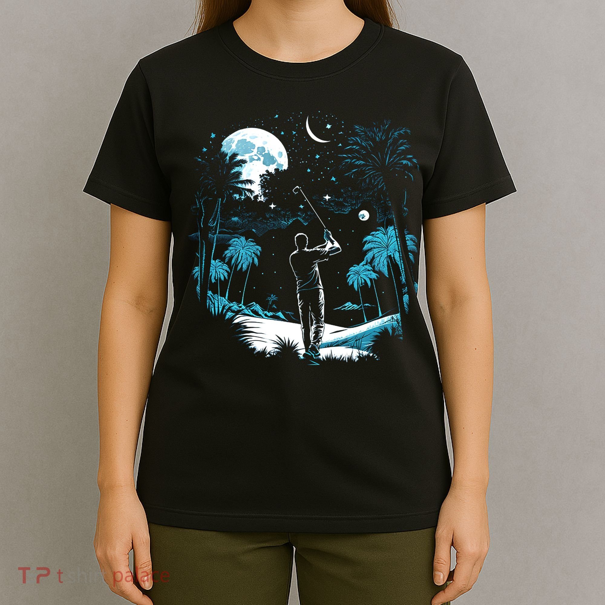 Shoot For The Stars Pro Golf Player Golf Dad Gift For Dad Father's Day T-Shirt