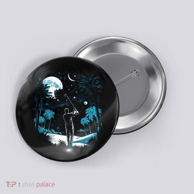 Shoot For The Stars Pro Golf Player Golf Dad Gift For Dad Father's Day Button