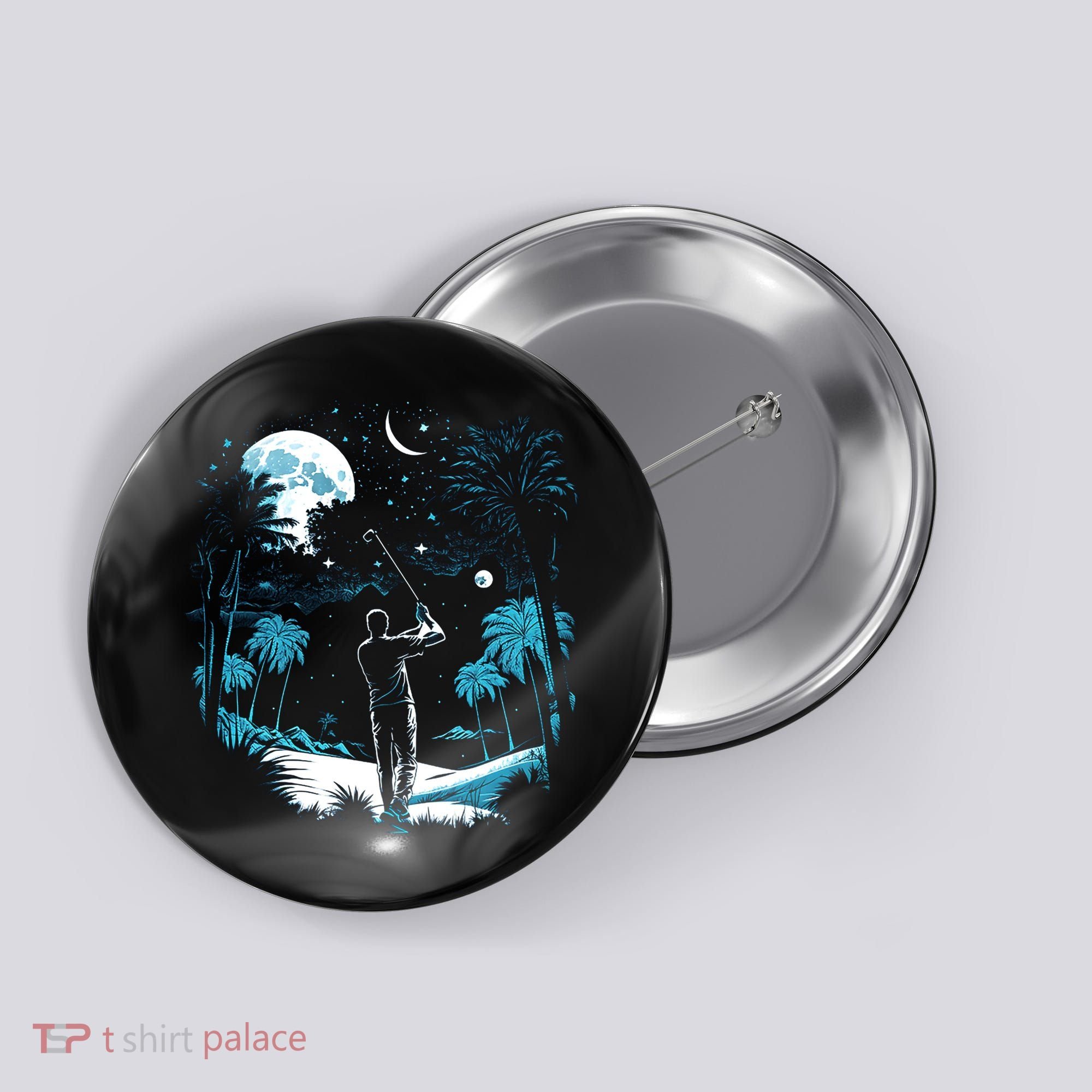 Shoot For The Stars Pro Golf Player Golf Dad Gift For Dad Father's Day Button
