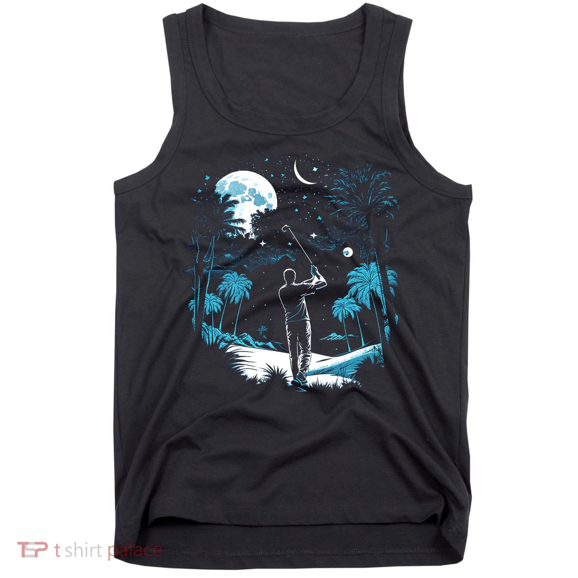 Shoot For The Stars Pro Golf Player Golf Dad Gift For Dad Father's Day Tank Top