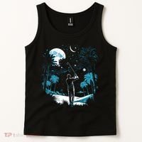 Shoot For The Stars Pro Golf Player Golf Dad Gift For Dad Father's Day Tank Top thumb 2