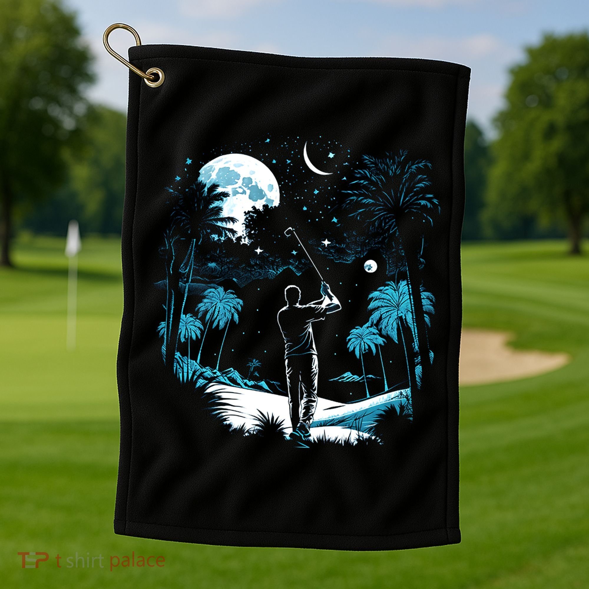 Shoot For The Stars Pro Golf Player Golf Dad Gift For Dad Father's Day Golf Towel