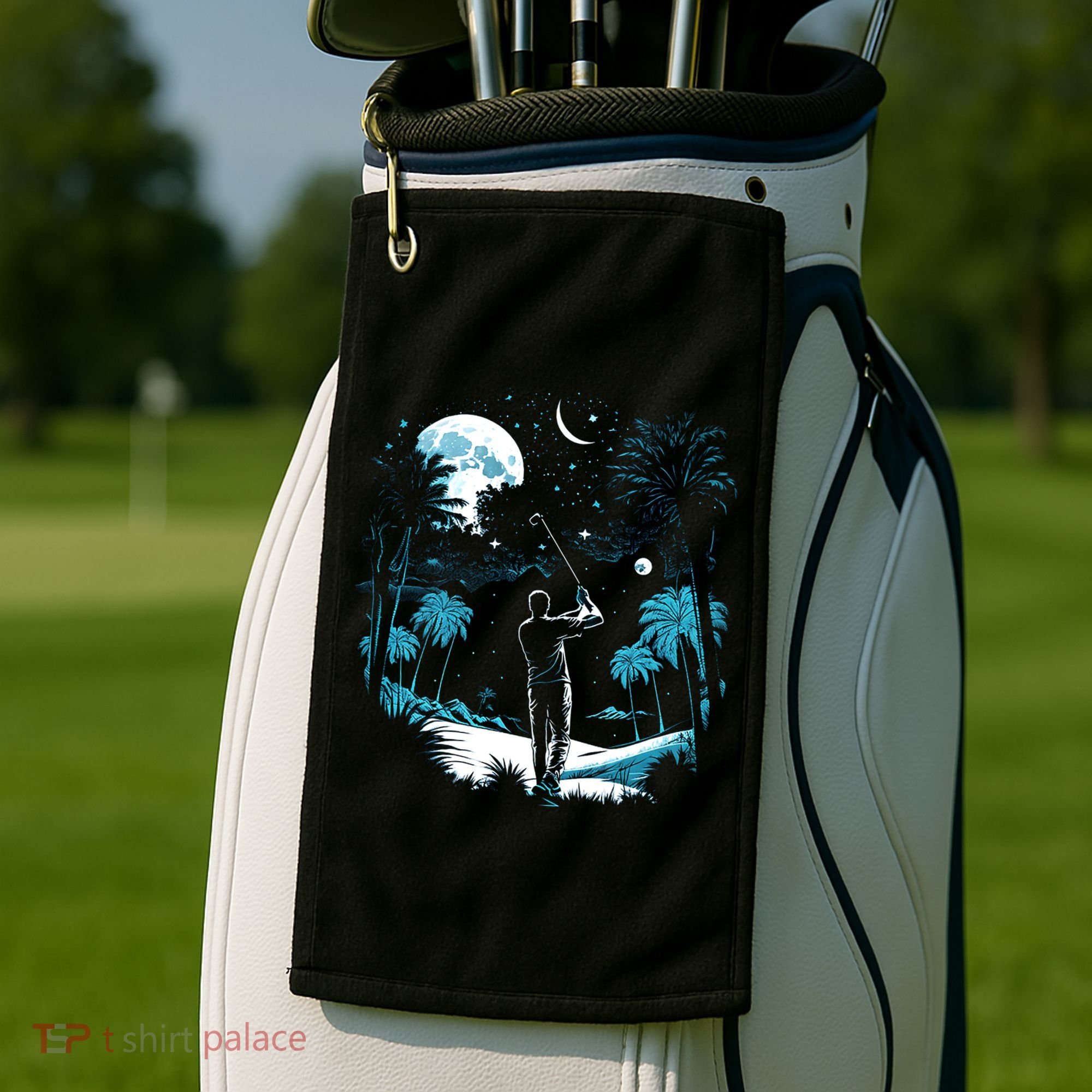Shoot For The Stars Pro Golf Player Golf Dad Gift For Dad Father's Day Golf Towel