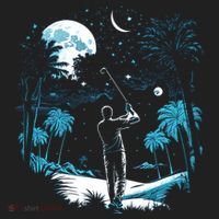 Shoot For The Stars Pro Golf Player Golf Dad Gift For Dad Father's Day Golf Towel thumb 3
