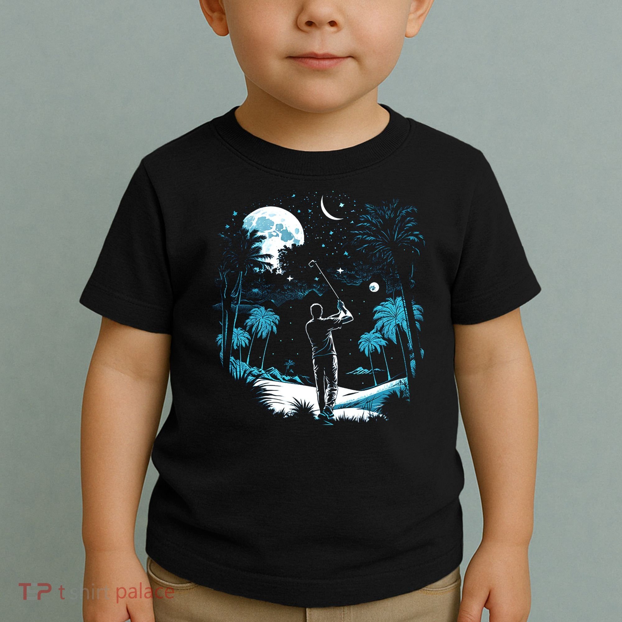 Shoot For The Stars Pro Golf Player Golf Dad Gift For Dad Father's Day Toddler T-Shirt