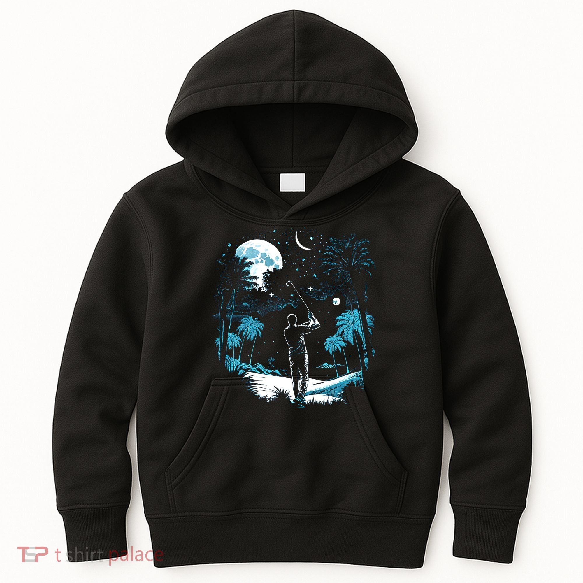 Shoot For The Stars Pro Golf Player Golf Dad Gift For Dad Father's Day Kids Hoodie