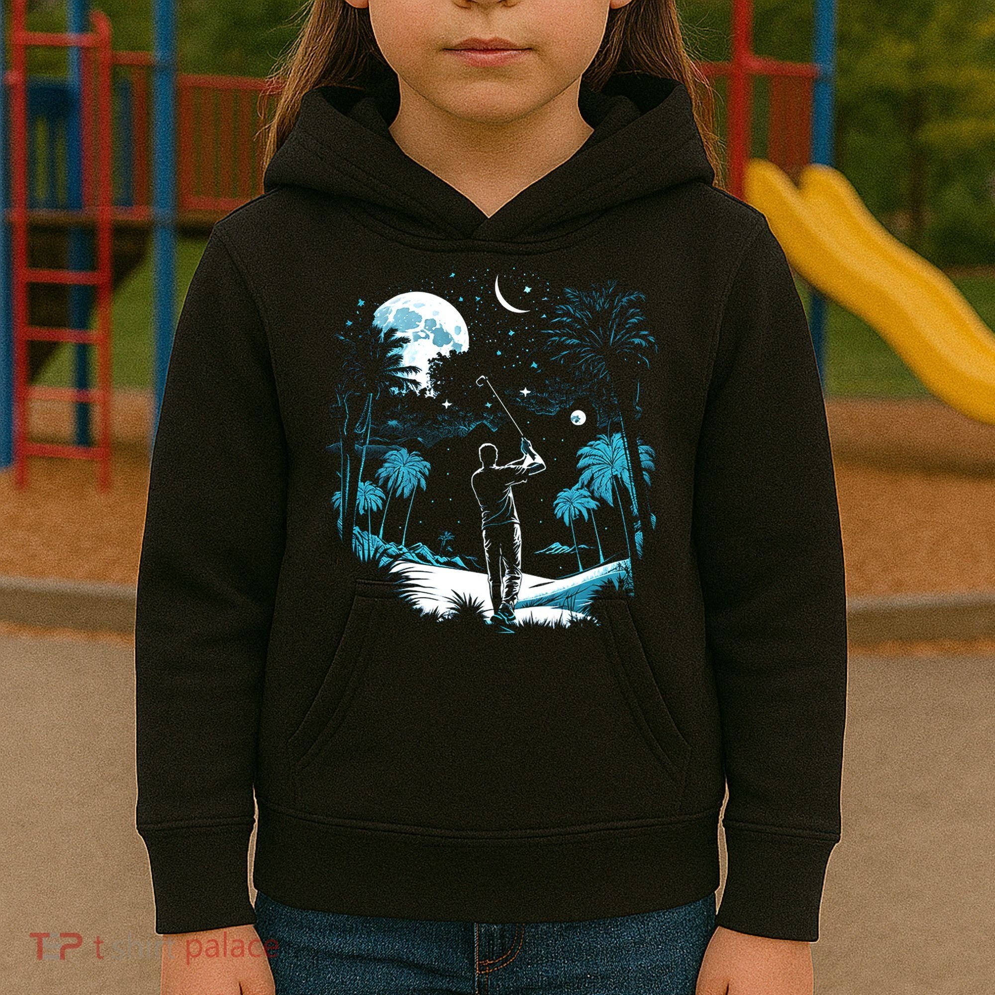 Shoot For The Stars Pro Golf Player Golf Dad Gift For Dad Father's Day Kids Hoodie