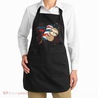 Sloth For The Fourth Of July Fireworks Kids Apron thumb 2