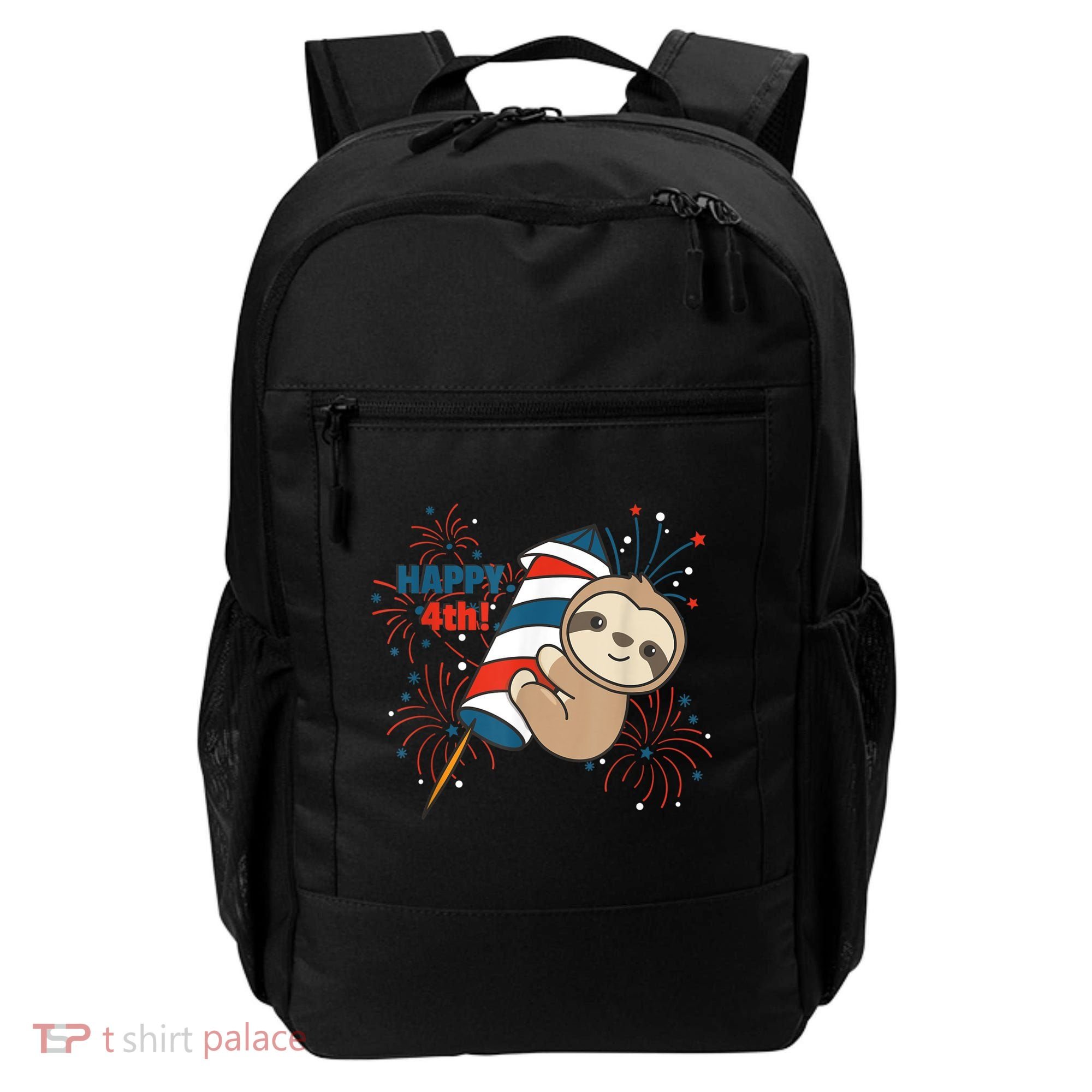 Sloth For The Fourth Of July Fireworks Kids Backpack