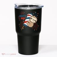 Sloth For The Fourth Of July Fireworks Kids Tumbler thumb 0