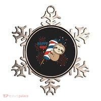 Sloth For The Fourth Of July Fireworks Kids Ornament thumb 0