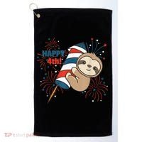 Sloth For The Fourth Of July Fireworks Kids Golf Towel thumb 0
