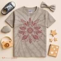 Subtle Fuck Trump Flower Kids Tie-Dye T-Shirt thumb 2