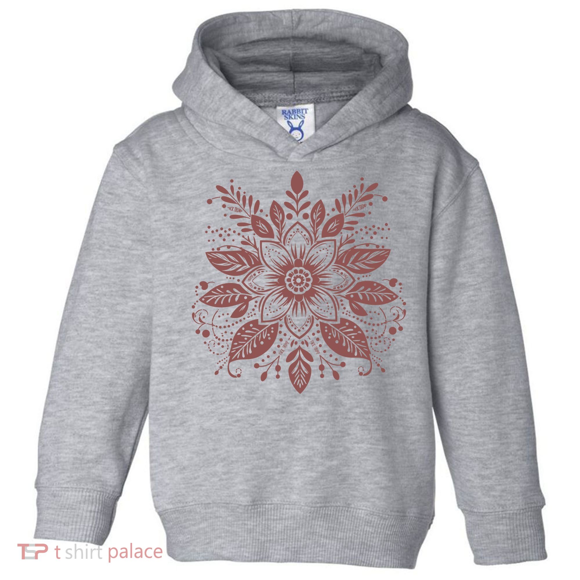 Subtle Fuck Trump Flower Toddler Hoodie