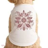 Subtle Fuck Trump Flower Doggie Tank thumb 0