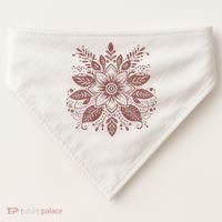 Subtle Fuck Trump Flower USA-Made Doggie Bandana thumb 0