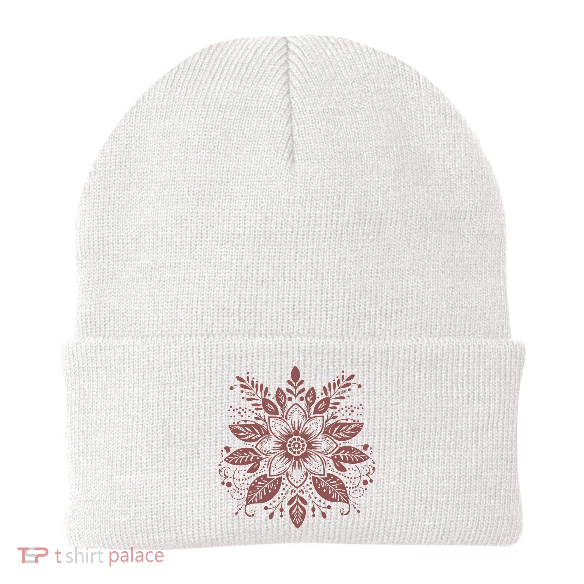 Subtle Fuck Trump Flower Beanie