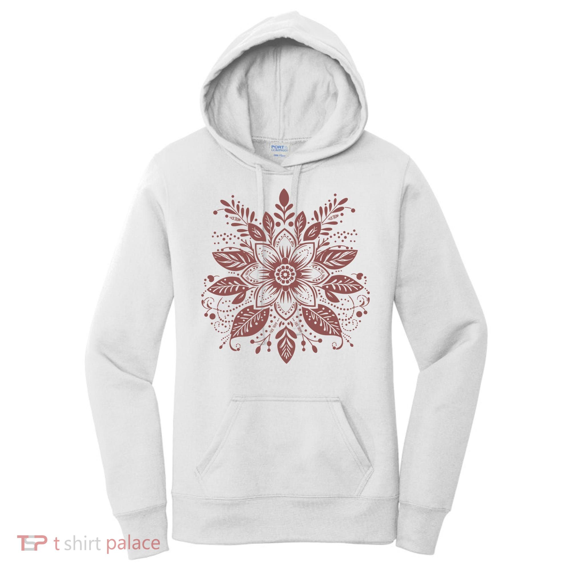 Subtle Fuck Trump Flower Women's Hoodie