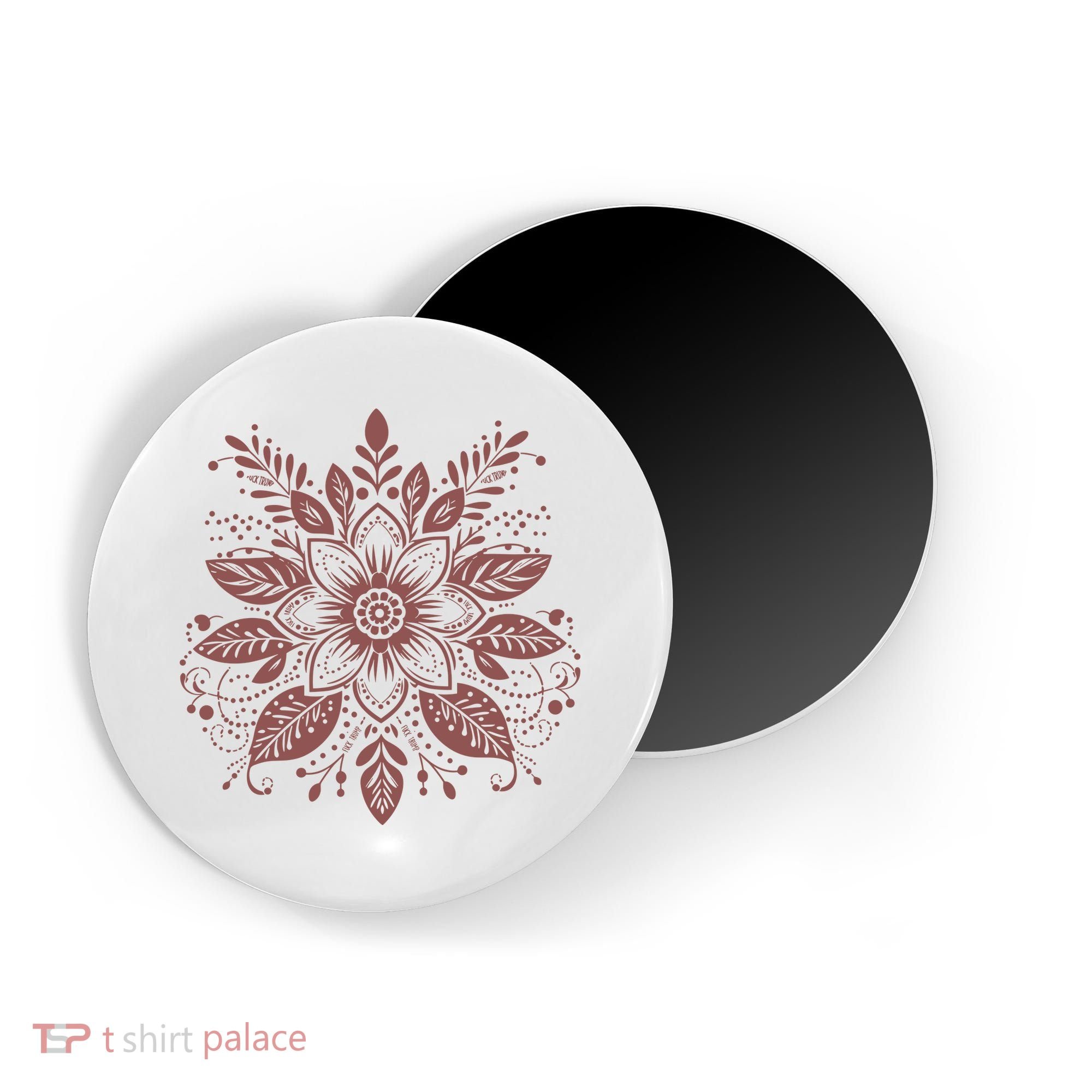 Subtle Fuck Trump Flower Magnet