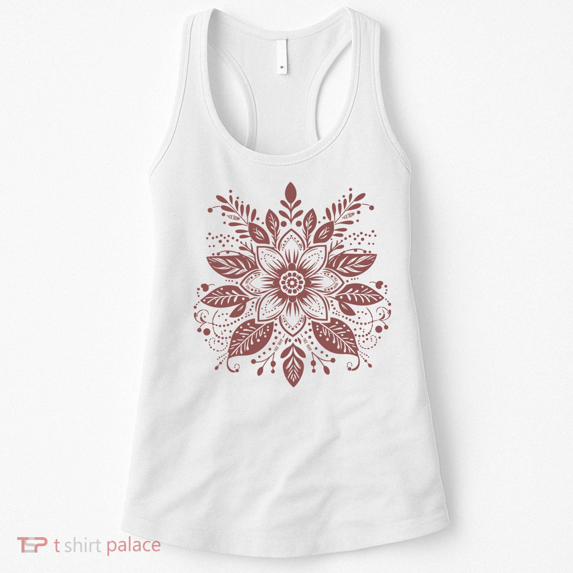 Subtle Fuck Trump Flower Women's Tank Top