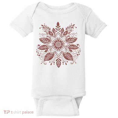 Subtle Fuck Trump Flower Baby Bodysuit