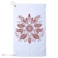 Subtle Fuck Trump Flower Golf Towel thumb 0