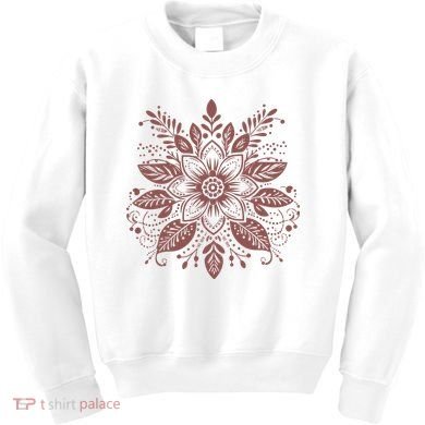 Subtle Fuck Trump Flower Kids Sweatshirt