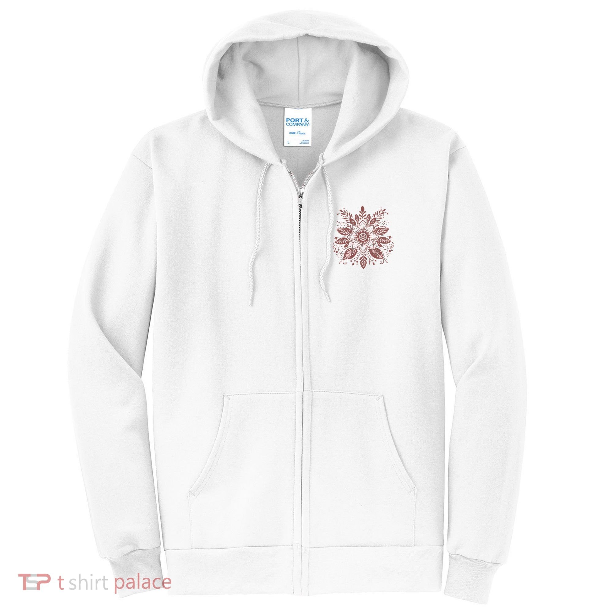 Subtle Fuck Trump Flower Full Zip Hoodie