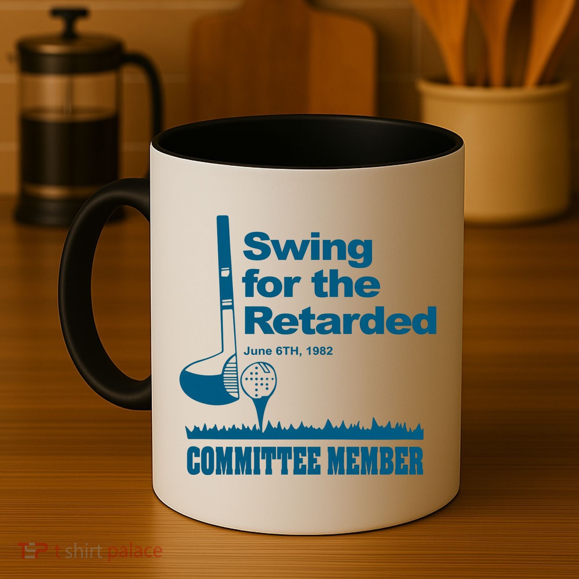 Swing For The Retarded June 6th 1982 Committee Coffee Mug