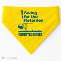 Swing For The Retarded June 6th 1982 Committee USA-Made Doggie Bandana thumb 0