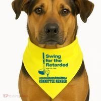 Swing For The Retarded June 6th 1982 Committee USA-Made Doggie Bandana thumb 1