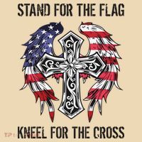 Stand For The Flag Kneel For The Cross Tote Bag thumb 4