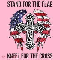 Stand For The Flag Kneel For The Cross Coaster thumb 2