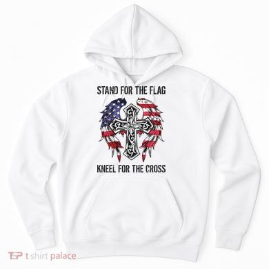 Stand For The Flag Kneel For The Cross Hoodie