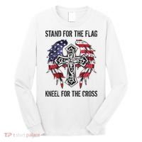 Stand For The Flag Kneel For The Cross Long Sleeve Shirt thumb 0