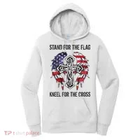 Stand For The Flag Kneel For The Cross Women's Hoodie thumb 0
