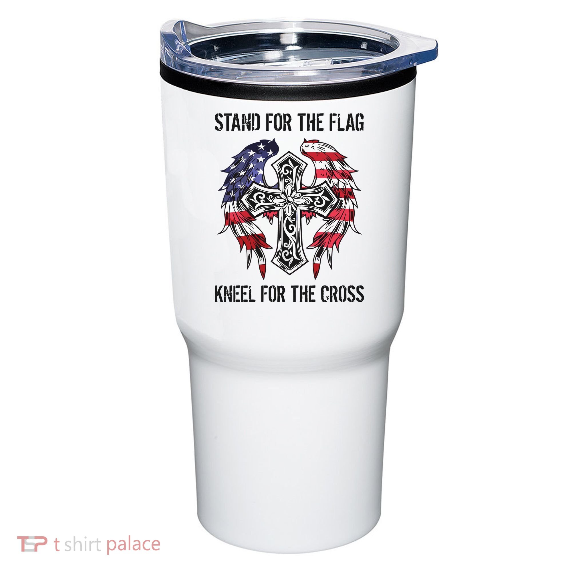 Stand For The Flag Kneel For The Cross Tumbler