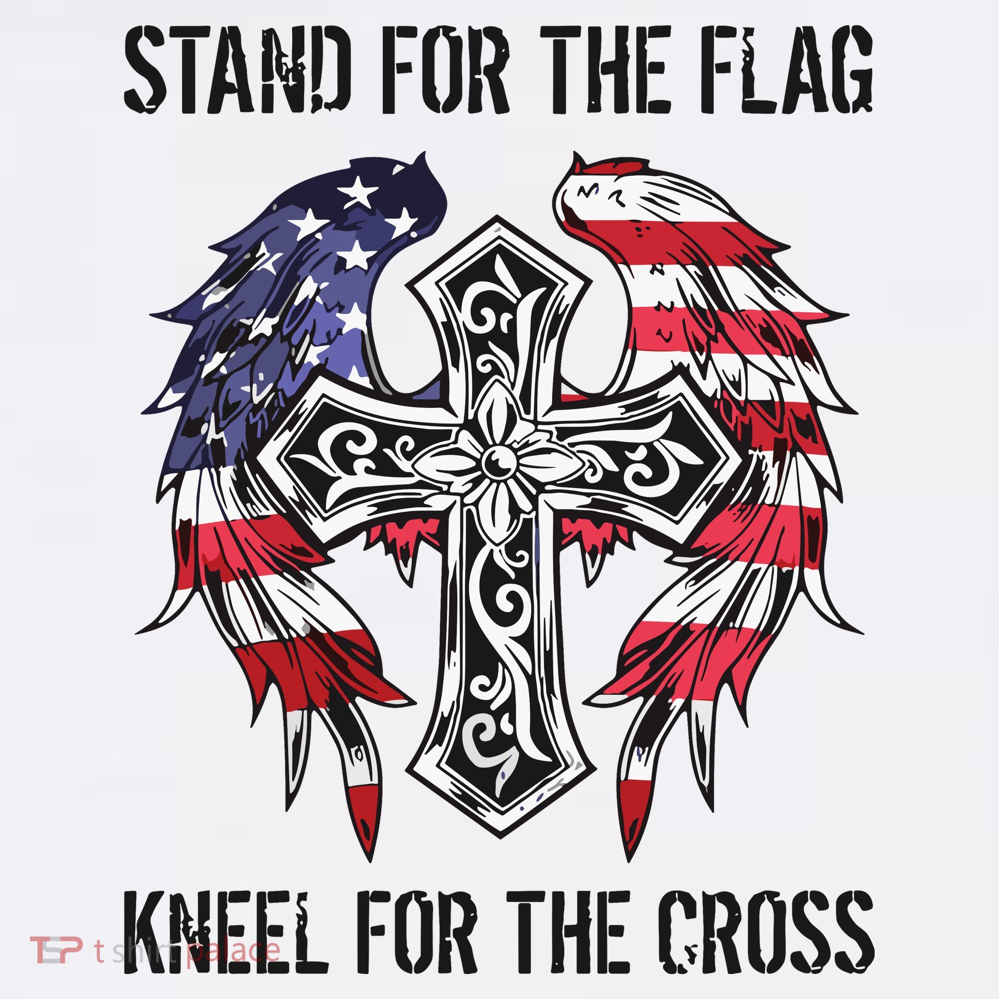 Stand For The Flag Kneel For The Cross Mousepad